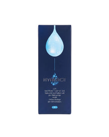 A tall, dark blue rectangular box for Hyalace skin filler, featuring a light blue teardrop graphic and white text, set against a plain white background.