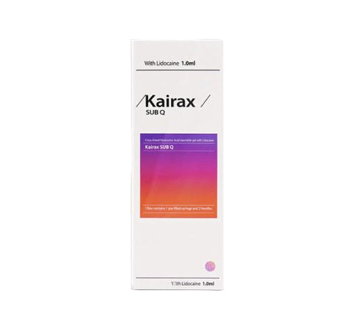 Kairax SUB Q packaging with a gradient design on a white background