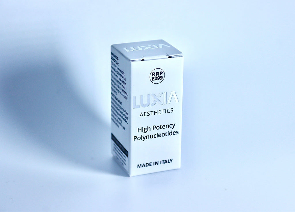 LUXIA Polynucleotides 9% 1 x 10ml (100mg) box of product on display